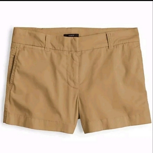 J.Crew CHINO khaki hi Rise Short Cotton boho‎ tan - Picture 8 of 9